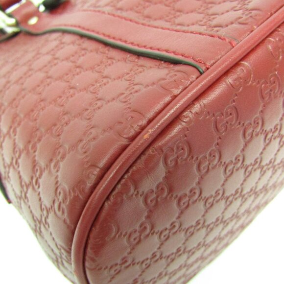 GUCCI Authentic Red Leather Shoulder Bag - Picture 6 of 13